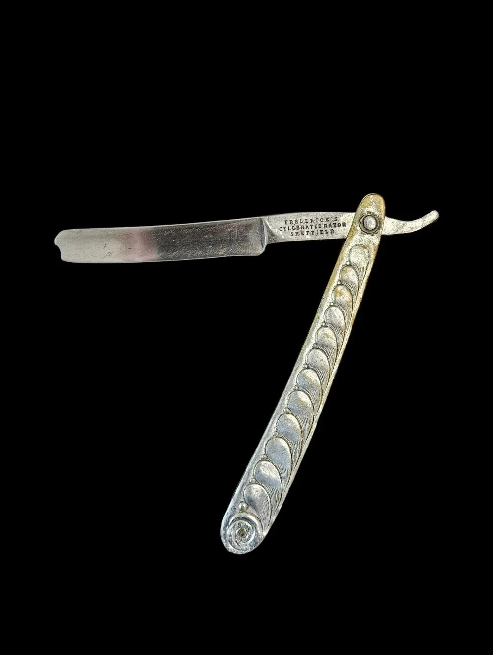 Straight Razor By Frederick's Celebrated Razor Vintage Sheffield England Metal